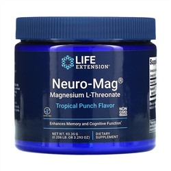 Life Extension, Neuro-Mag, Magnesium L-Threonate, Tropical Punch , 3.293 oz (93.35 g)