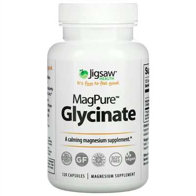 Jigsaw Health, MagPure Glycinate, 120 Capsules