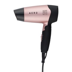 Dewal Beauty Фен для волос дорожный / Aero Rose HD1002-Rose, 1400 Вт, чёрно-розовый