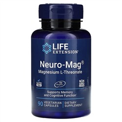 Life Extension, Neuro-Mag, Magnesium L-Threonate, 90 Vegetarian Capsules