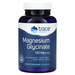 Trace Minerals ®, Magnesium Glycinate, 120 mg, 90 Capsules