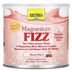 Natural Balance, Magnesium Fizz, Cherry, 17.4 oz (492 g)