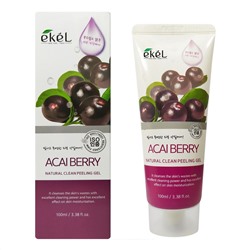 Ekel Пилинг для лица с ягодами асаи / Peeling Gel Asaiberry, 100 мл