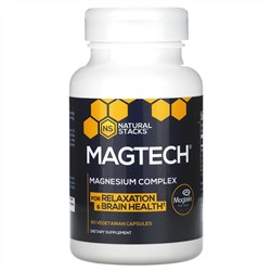 Natural Stacks, MagTech, Magnesium Complex, 90 Vegetarian Capsules