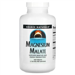 Source Naturals, Magnesium Malate, 3,750 mg, 360 Tablets (1,250 mg per Tablet)