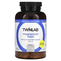 Twinlab, Magnesium Caps, 420 mg, 200 Capsules