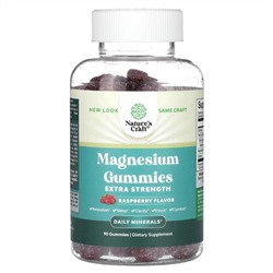 Nature's Craft, Magnesium Gummies, Extra Strength, Raspberry, 90 Gummies