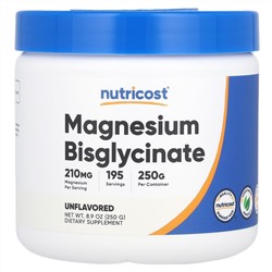 Nutricost, Magnesium Bisglycinate, 8.9 oz (250 g)