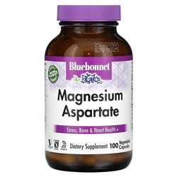 Bluebonnet Nutrition, Magnesium Aspartate, 100 Vegetable Capsules